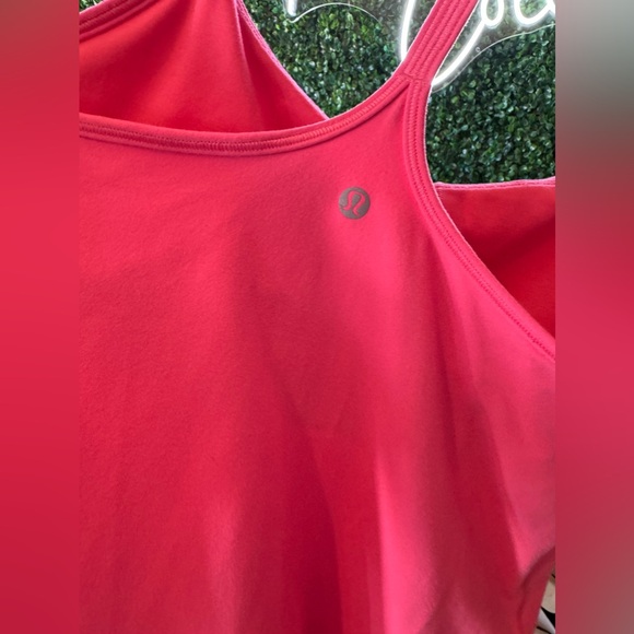 Lululemon Power Y Tank Top Racerback Pink Built-In-Bra Yoga - Picture 3 of 7